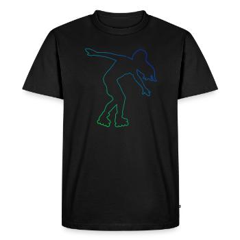 Women Men's Roller Skates Roller Skating Skate - Men's Premium Organic T-Shirt - black - Front - Nico (187cm)