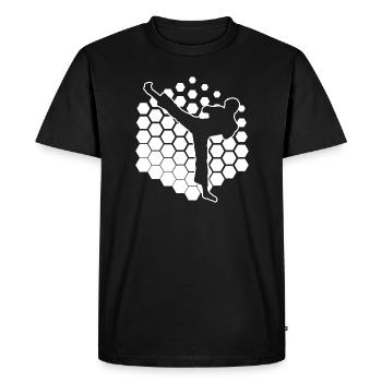 Kickboxing Femmes Kickboxing Hommes - T-shirt Premium bio Homme - noir - Devant - Nico (187cm)