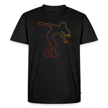 Patinage à roulettes Patins à roulettes - T-shirt Premium bio Homme - noir - Devant - Nico (187cm)