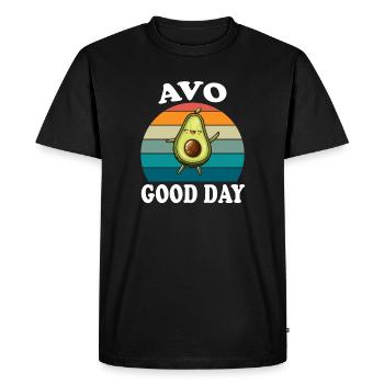 Avo Good Day Avocat - T-shirt Premium bio Homme - noir - Devant - Nico (187cm)