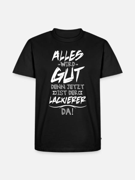 Lackierer - Männer Premium Bio T-Shirt - Schwarz