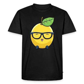 Kawaii Lemon : Acidité douce - T-shirt Premium bio Homme - noir - Devant - Nico (187cm)