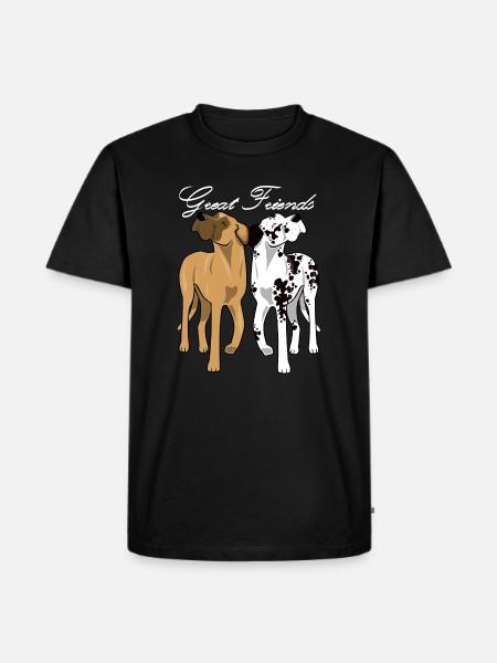 great friends - Men's Premium Organic T-Shirt - black