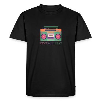 battement cru - T-shirt Premium bio Homme - noir - Devant - Nico (187cm)