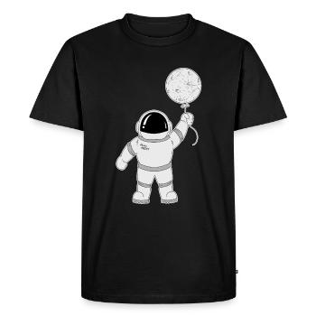 Spaceman astronaut - Men's Premium Organic T-Shirt - black - Front - Nico (187cm)