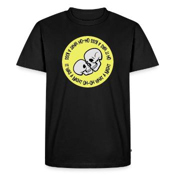Such a kiss - Men's Premium Organic T-Shirt - black - Front - Nico (187cm)