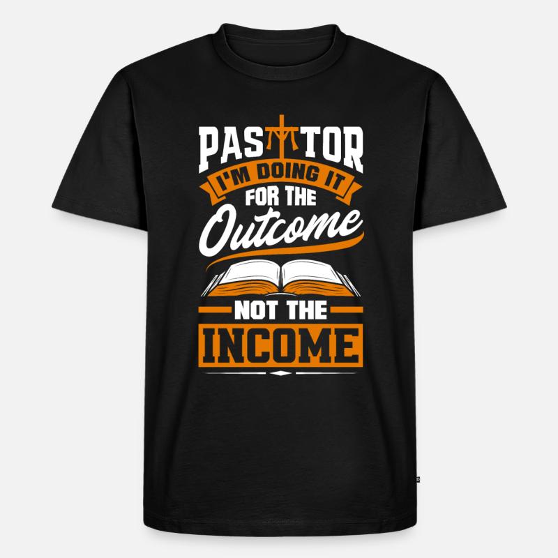 Pasteur Appréciation Clergé Prédicateur Chrétien - T-shirt Premium bio Homme - noir