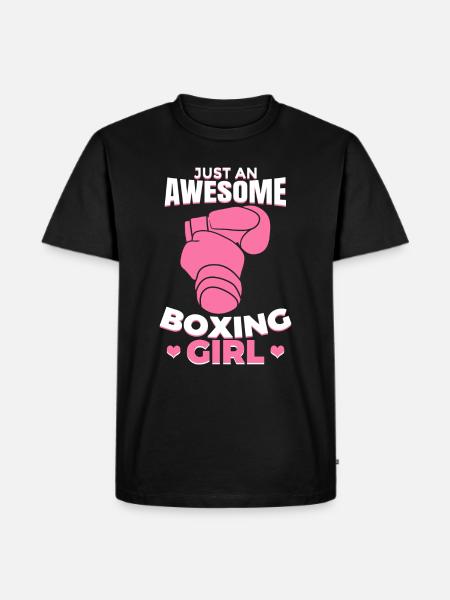 Juste une super boxeuse - T-shirt Premium bio Homme - noir
