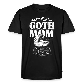 Maman gothique ! Alt Esthétique Goth Maman Emo - T-shirt Premium bio Homme - noir - Devant - Nico (187cm)