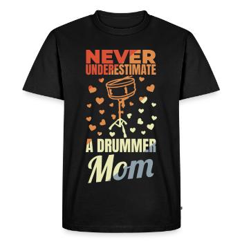 Drummer Mother - Men's Premium Organic T-Shirt - black - Front - Nico (187cm)