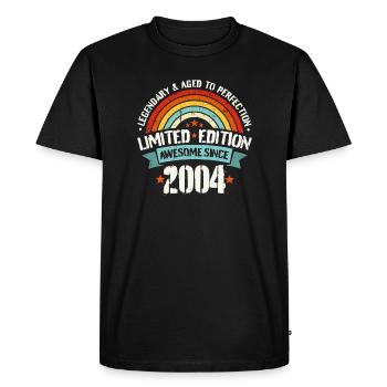 19ème Anniversaire Vintage 2004 19 Ans Cadeau - T-shirt Premium bio Homme - noir - Devant - Nico (187cm)