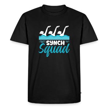Synch Squad Artistic Swimming Design - Men's Premium Organic T-Shirt - black - Front - Nico (187cm)
