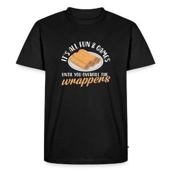 Est tout le plaisir et la conception des emballages de jeux - T-shirt Premium bio Homme - noir - Devant - Nico (187cm)