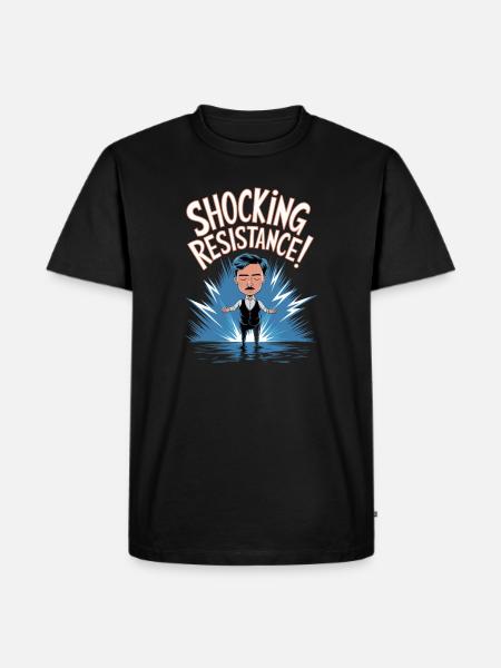 Shocking Resistance Electric Design - Men's Premium Organic T-Shirt - black