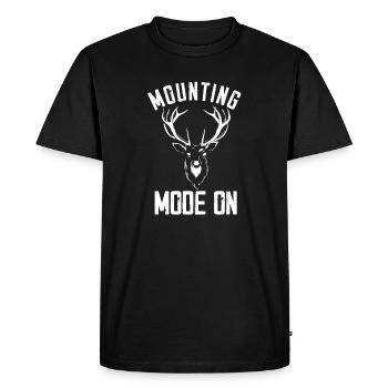 Mode de montage sur le taxidermiste de dépeçage d’animaux morts - T-shirt Premium bio Homme - noir - Devant - Nico (187cm)
