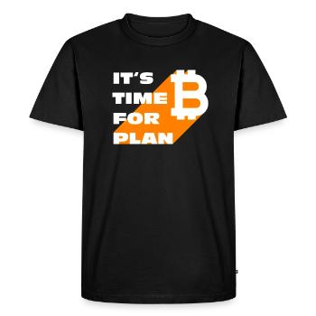 Plan B - Men's Premium Organic T-Shirt - black - Front - Nico (187cm)
