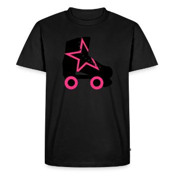 roller skate - Men's Premium Organic T-Shirt - black - Front - Nico (187cm)
