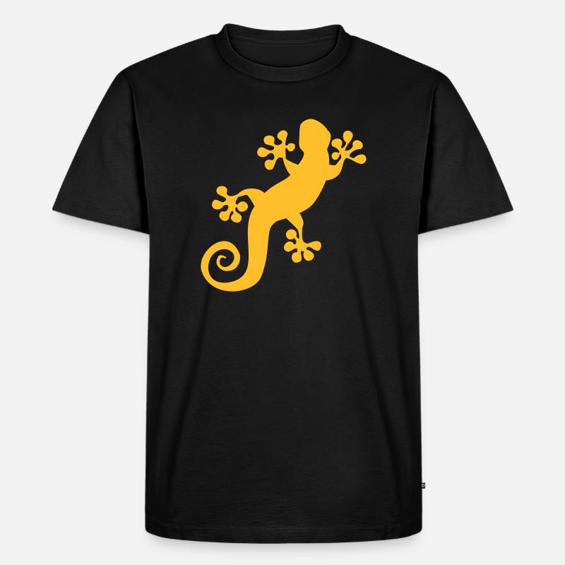 2020 08 06 Gecko - Männer Premium Bio T-Shirt - Schwarz