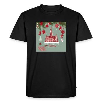 Christmas Design - Men's Premium Organic T-Shirt - black - Front - Nico (187cm)