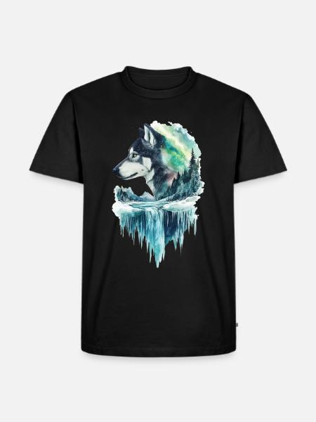 Hund - Männer Premium Bio T-Shirt - Schwarz