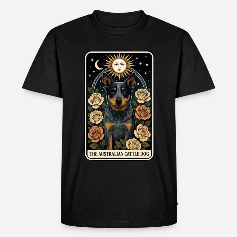 Australischer Rinderhund - Männer Premium Bio T-Shirt - Schwarz