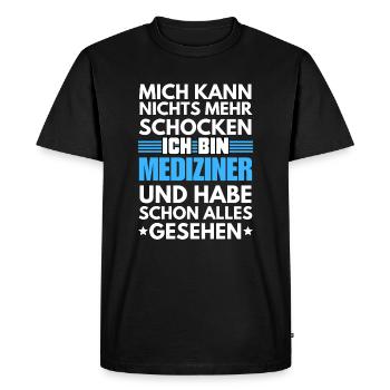 Non-shockable medic - Men's Premium Organic T-Shirt - black - Front - Nico (187cm)