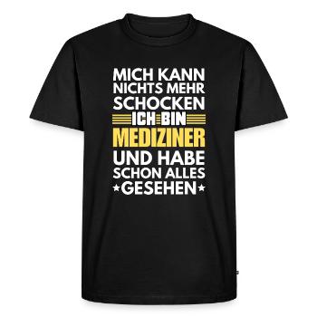 Non-shockable medic - Men's Premium Organic T-Shirt - black - Front - Nico (187cm)