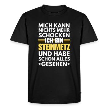 Non-Shockable Stonemason - Men's Premium Organic T-Shirt - black - Front - Nico (187cm)