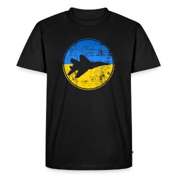 Le fantôme de Kiev - T-shirt Premium bio Homme - noir - Devant - Nico (187cm)