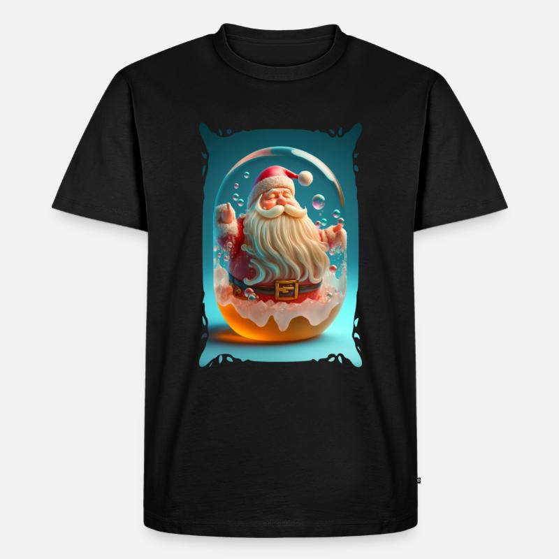 Weihnachtsmann-Gelee - Männer Premium Bio T-Shirt - Schwarz