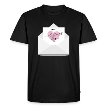 À propos de Happy Valentine - T-shirt Premium bio Homme - noir - Devant - Nico (187cm)