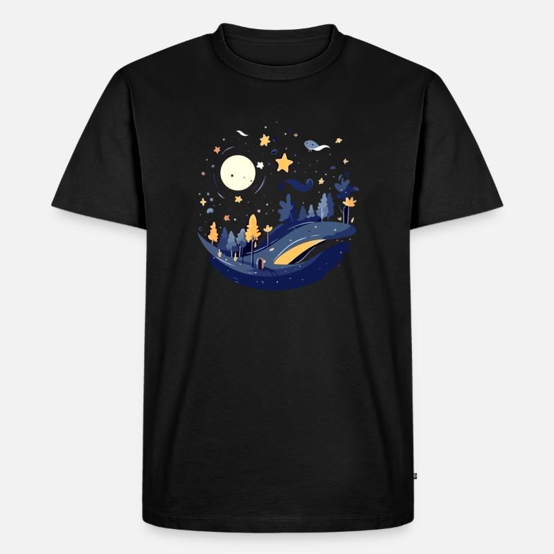 Die Straße der Sterne - Männer Premium Bio T-Shirt - Schwarz