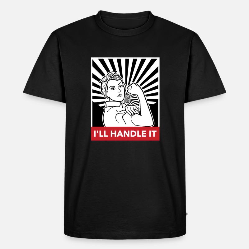 Frauenpower - Männer Premium Bio T-Shirt - Schwarz
