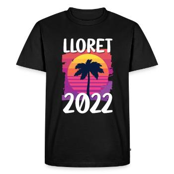 Lloret De Mar 2022 - Men's Premium Organic T-Shirt - black - Front - Nico (187cm)