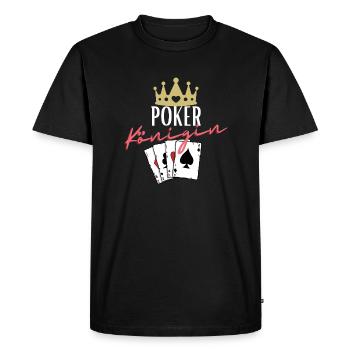 Reine du poker - T-shirt Premium bio Homme - noir - Devant - Nico (187cm)