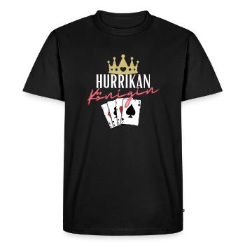 Reine de l’ouragan - T-shirt Premium bio Homme - noir - Devant - Nico (187cm)