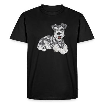 Schnauzer nain Chien Schnauzer - T-shirt Premium bio Homme - noir - Devant - Nico (187cm)