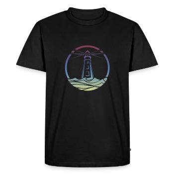 Leuchtturm bunt - T-shirt Premium bio Homme - noir - Devant - Nico (187cm)
