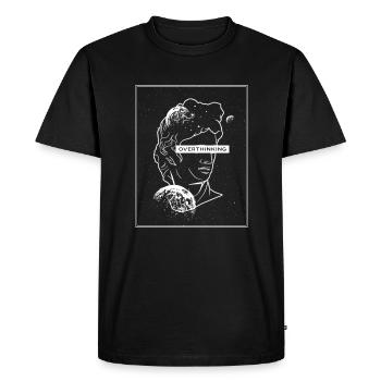 Surthinking space E-Girl 90s retro réflexion - T-shirt Premium bio Homme - noir - Devant - Nico (187cm)
