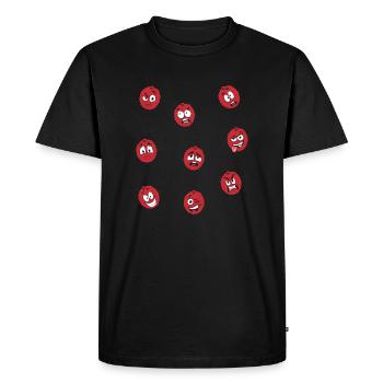 Lychee - Men's Premium Organic T-Shirt - black - Front - Nico (187cm)