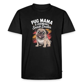 Maman carlin, marchande de collations légendaire - T-shirt Premium bio Homme - noir - Devant - Nico (187cm)