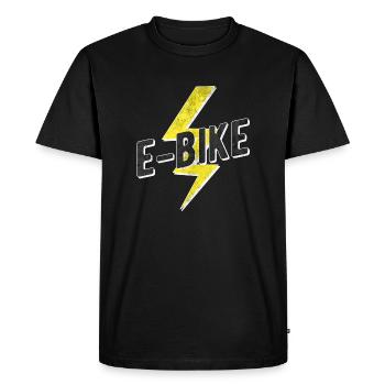 E Bike E-Bike - T-shirt Premium bio Homme - noir - Devant - Nico (187cm)