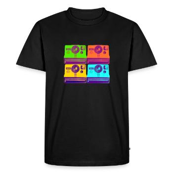 Chambre Vintage - T-shirt Premium bio Homme - noir - Devant - Nico (187cm)