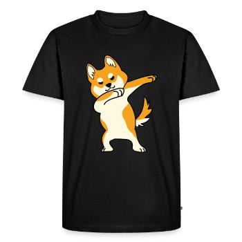 Chien Shiba Inu Cadeau De Danse Pour Chien - T-shirt Premium bio Homme - noir - Devant - Nico (187cm)
