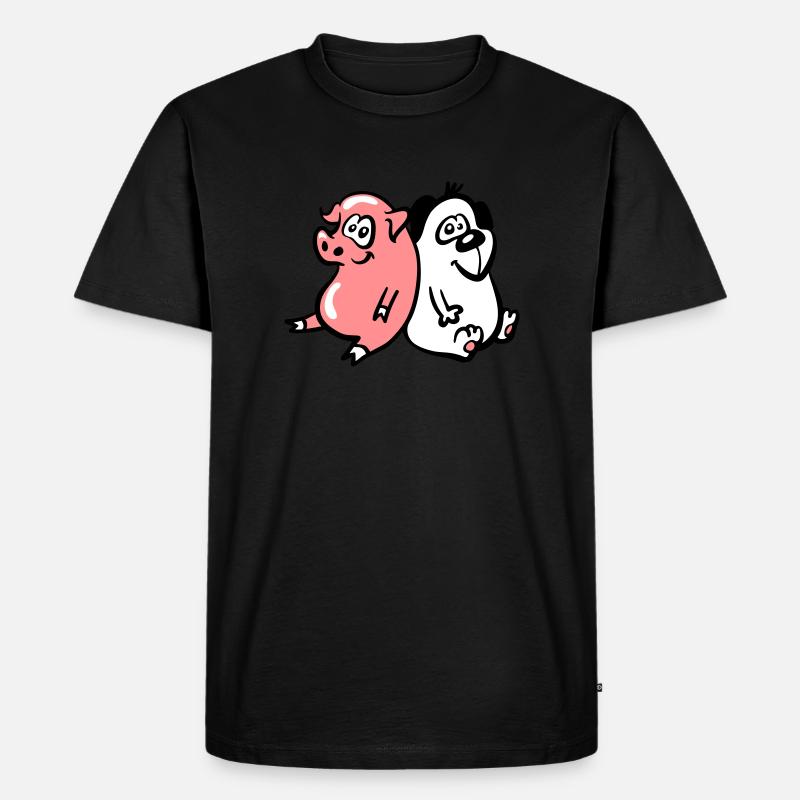 Schweinehund 3 - Männer Premium Bio T-Shirt - Schwarz