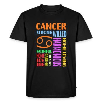 Zodiac sign zodiac sign water - Men's Premium Organic T-Shirt - black - Front - Nico (187cm)
