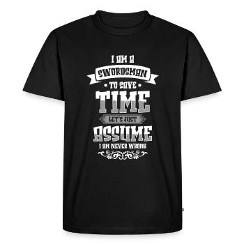 Warrior Fighter Dagger Fight - T-shirt Premium bio Homme - noir - Devant - Nico (187cm)