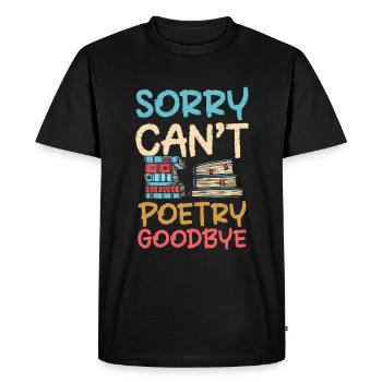 Littérature d’écriture de livres - T-shirt Premium bio Homme - noir - Devant - Nico (187cm)