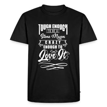 Artisans Sculpteurs - T-shirt Premium bio Homme - noir - Devant - Nico (187cm)