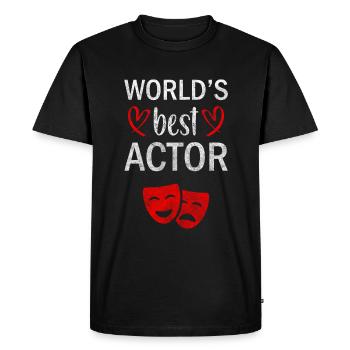 Théâtre Théâtre Théâtre Ami - T-shirt Premium bio Homme - noir - Devant - Nico (187cm)